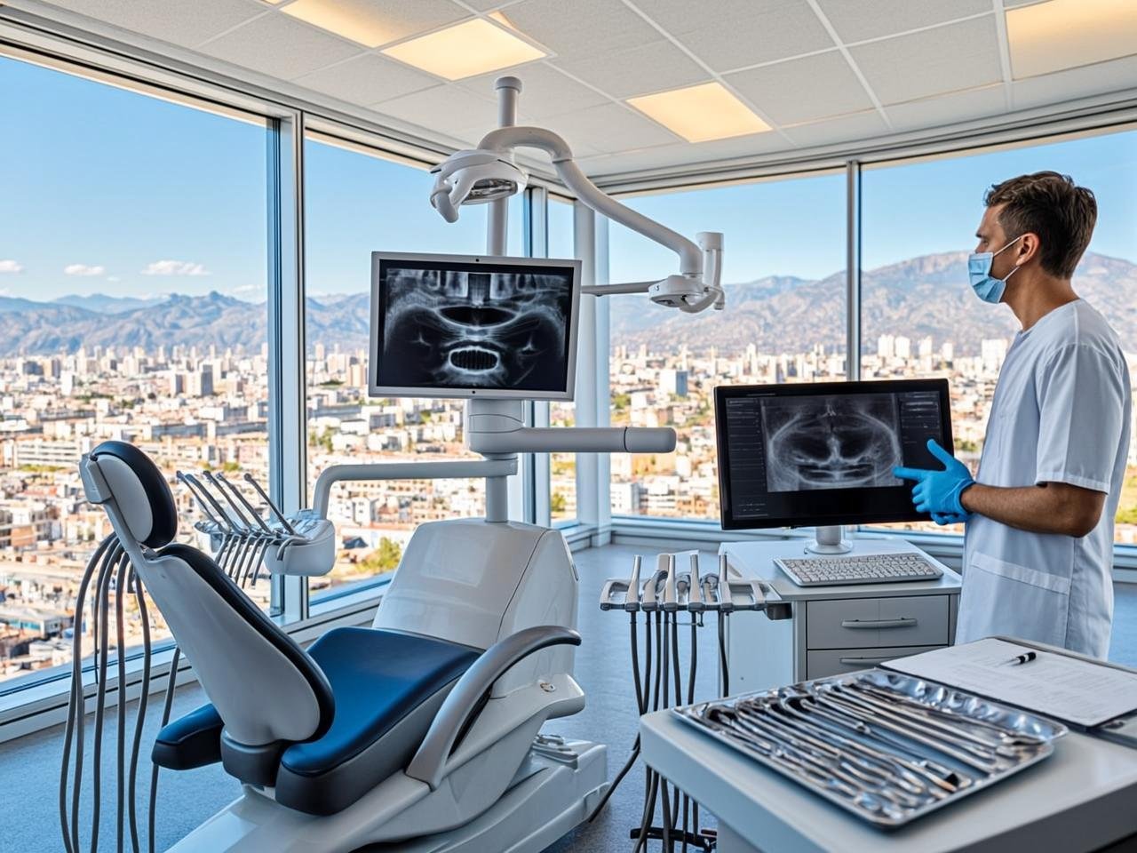 Ambiente odontoiatrico moderno per il turismo dentale in Albania